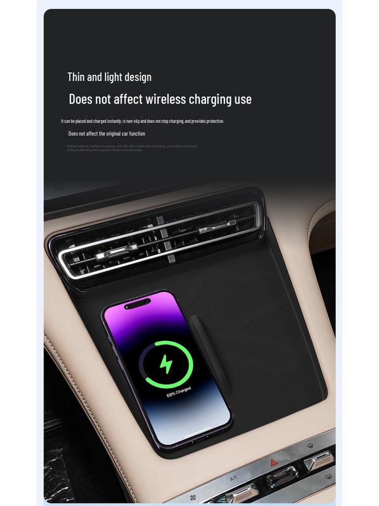 Jetour L7 PLUS Wireless Charging Silicone Pad (2024-2025) - Non-Slip Car Interior Mat