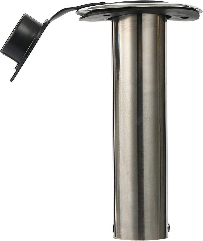 Amarine Made Stainless Steel 90-Degree Rod Holder 4-Piece Set, Boat Grip Mount Type, Hardened Internal Guard, Boat Rod Holder