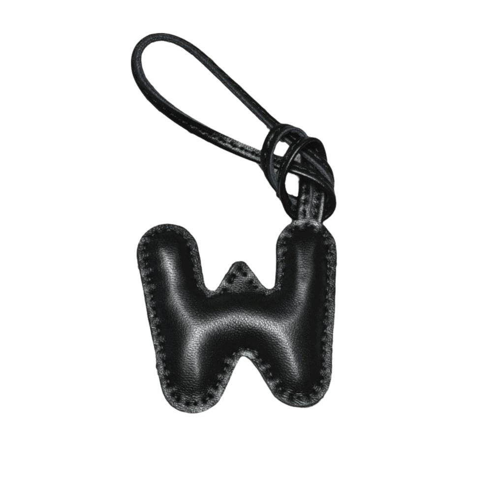 26 Initials Leather Alphabet Key Chain Genuine Sheepskin Car Pendant  Ladies