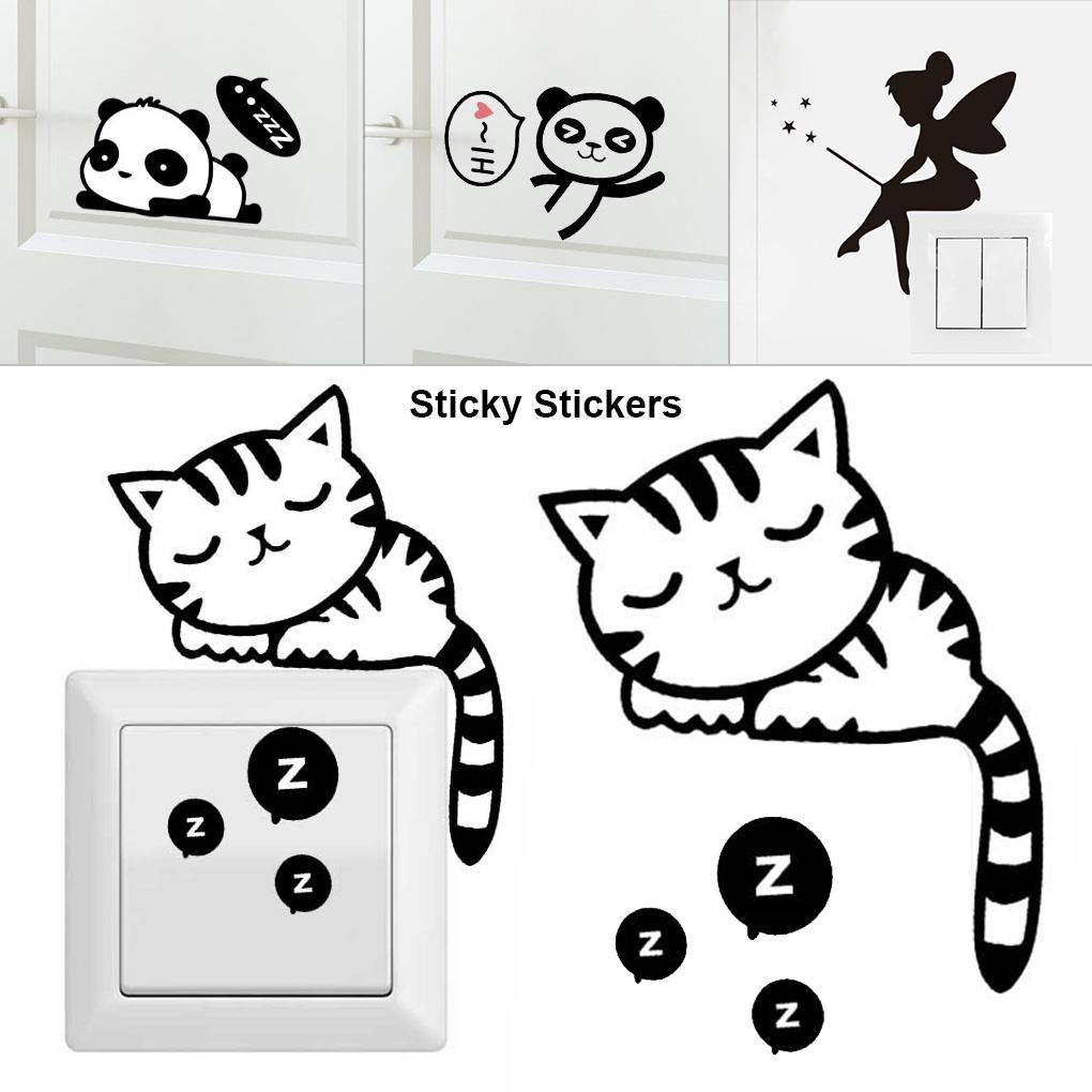 Plastic Wide Application Light Switch Stickers For Home Decoration Dark Wall Stickers Wall Decals