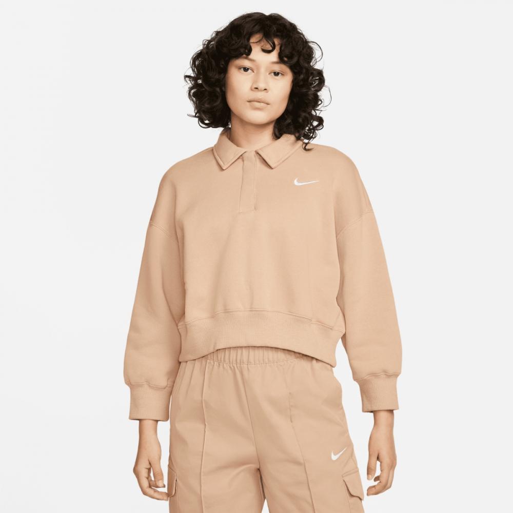 

Женская укороченная флисовая рубашка-поло Nike Sportswear Phoenix 3Q DQ5869-200