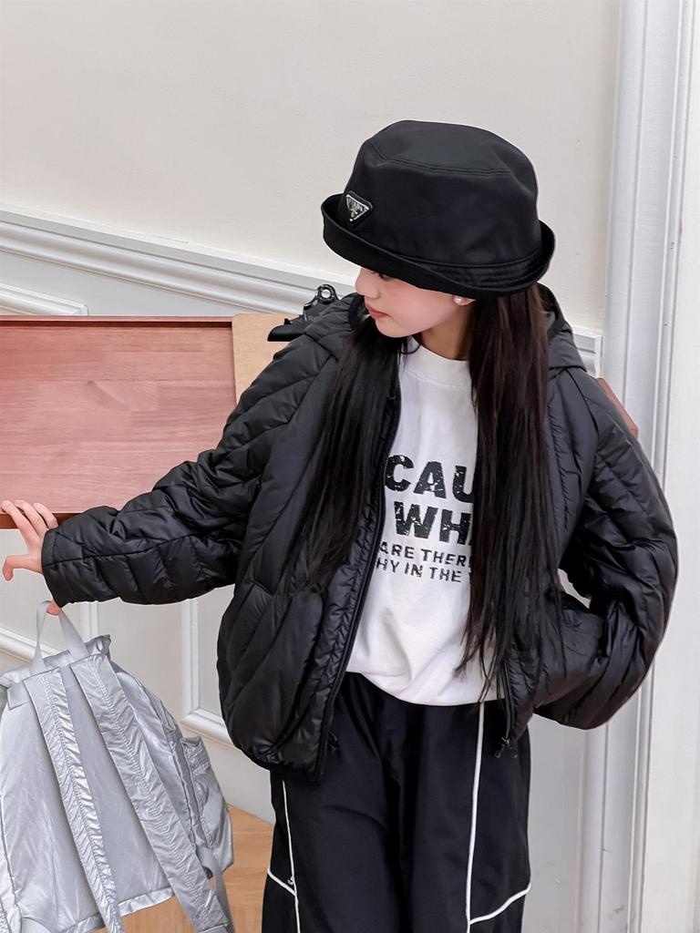 New 2025 Girls' Fashion Winter Coat - Hooded, Thick, 90% White Duck Down Jacket