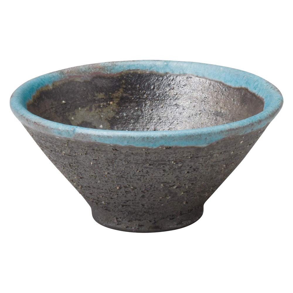 Marui Seito Shigaraki Ware Hechimon Sake Cup, Smoked Turkey, MR-3-3117