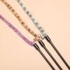 Colorful Striped Plush Rope Cat Teasing Stick Toy Knitting Wool Pet Toys