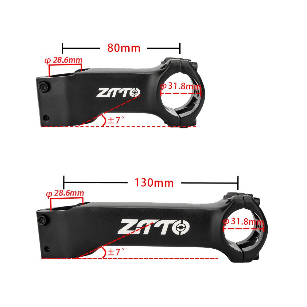 ZTTO 80/90/100/110/120/130MM Bicycle Internal Cable Routing Stem with Spacer 28.6mm-31.8mm Handlebar Bike Internal Wiring Stem