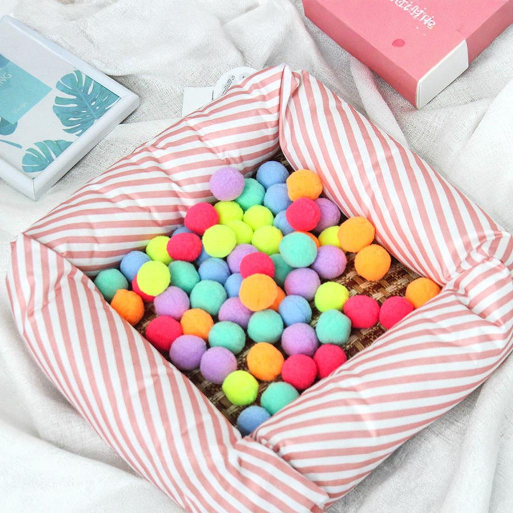 20 Stück Spielzeugbälle, Weiche Spielzeuge, Plüsch Interaktives Spielen Leiser Ball Lieblingsspielzeug von Katzen, DIY Basteldekorationen, Training und Sensorische Anreicherung