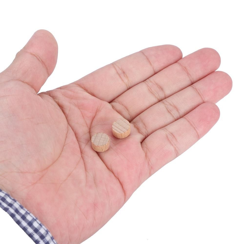 300pcs Unfinished Wood Discs 1cm Wooden Discs Wood Handmade DIY Wood Blanks  Coloring