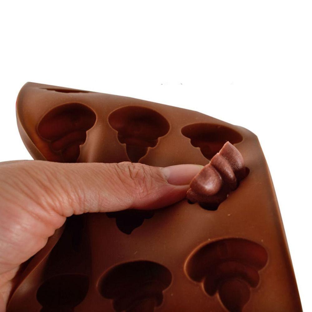 Smile Face Pig Shaped Mini Poop Chocolate Mold 15 Grids Candle Mold Poop Silicone Mold  DIY