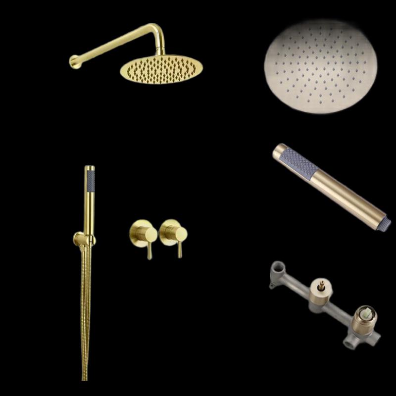 304 Stainless Steel Embedded Shower Faucet Set