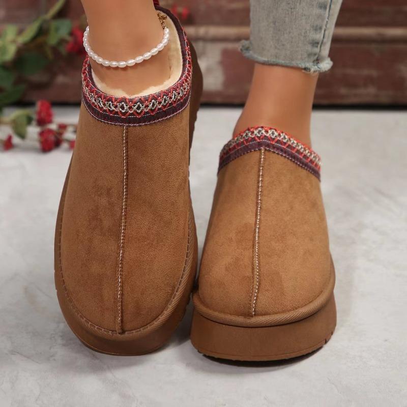 Plus Size Snow Boots for Women 2025 Winter New Fleece Women's Shoes Warm Boots Women