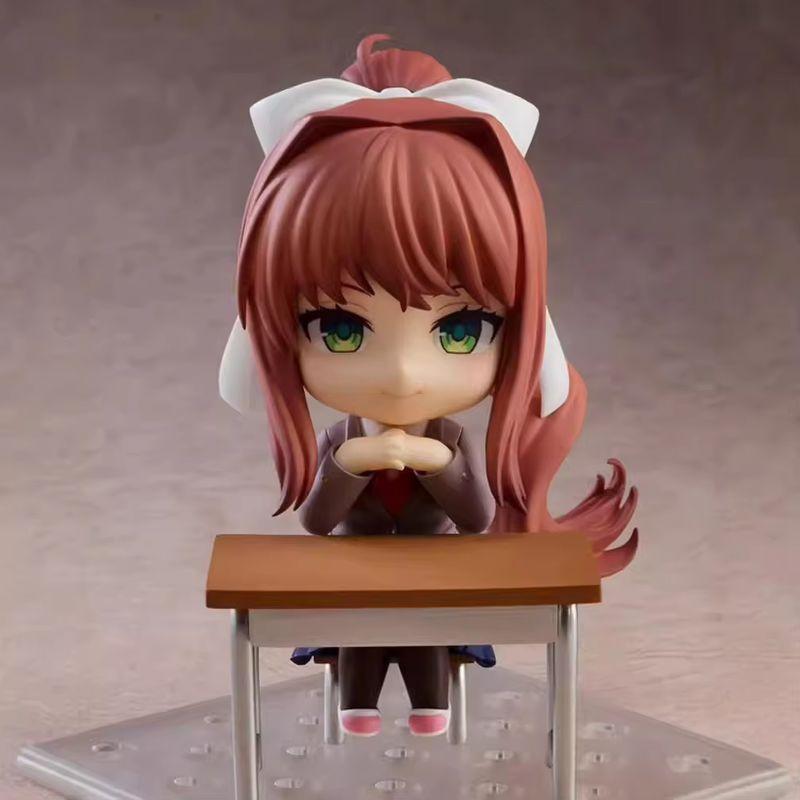 Anime Doki Doki Literature Club Monika #1817 Action Figures Q Version Model Collection Desktop Decoration Toys Christmas Gifts