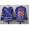 New York Rangers NHL Hockey Jersey Uomo Uniforme da Ghiaccio Abbigliamento per Tifosi Miscela Sintetica Premium