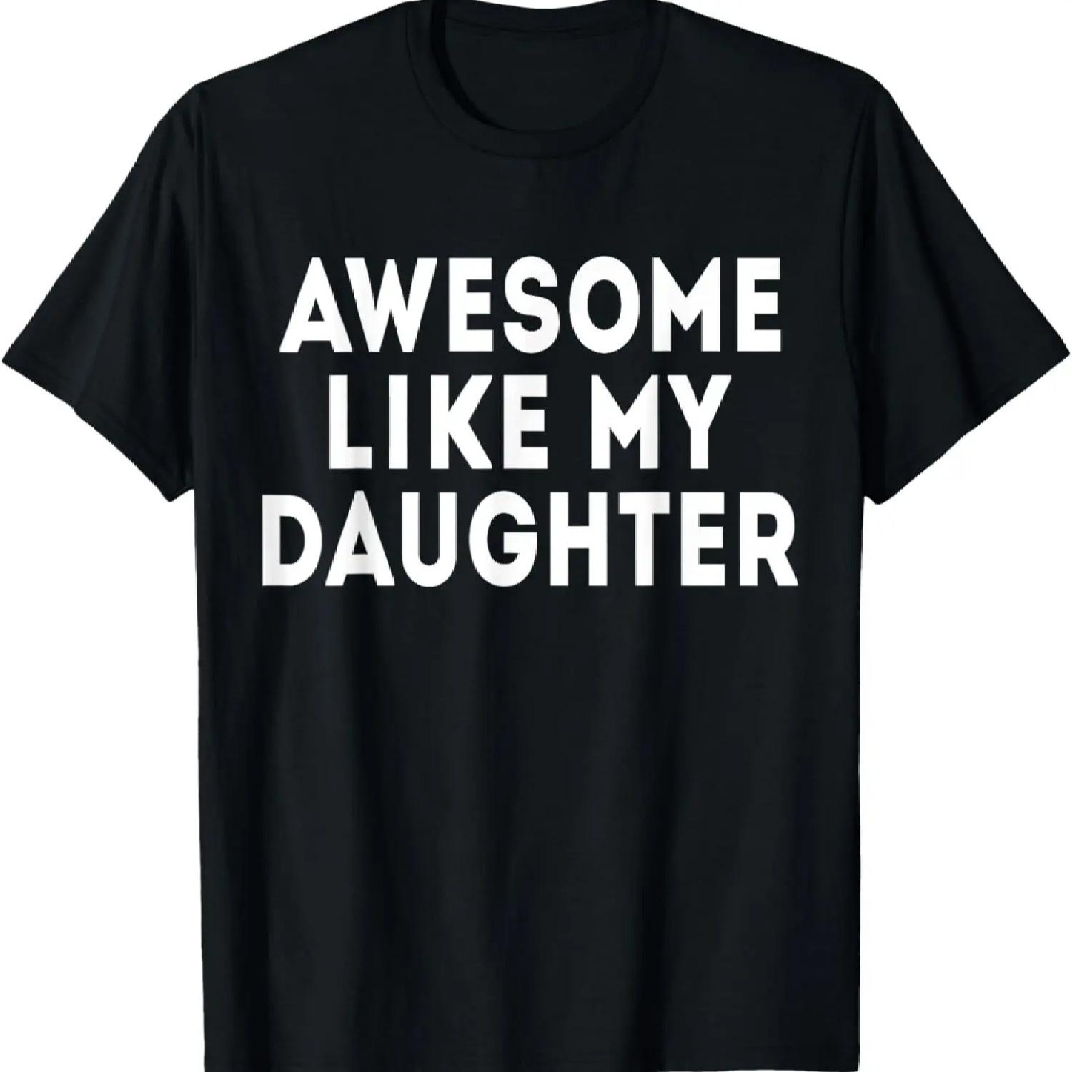 

Крутой Как Моя Дочь Подарки Мужчинам Смешной День Отца Папа Футболка S