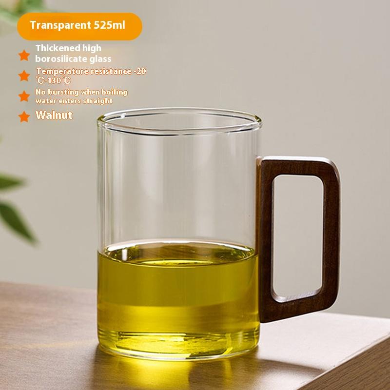 Gianxi Tea Cup High Borosilicate Glass Cup Green Tea Cup Heat-Resistant And Heat-Resistant Cup With Handle For Drinking Tea