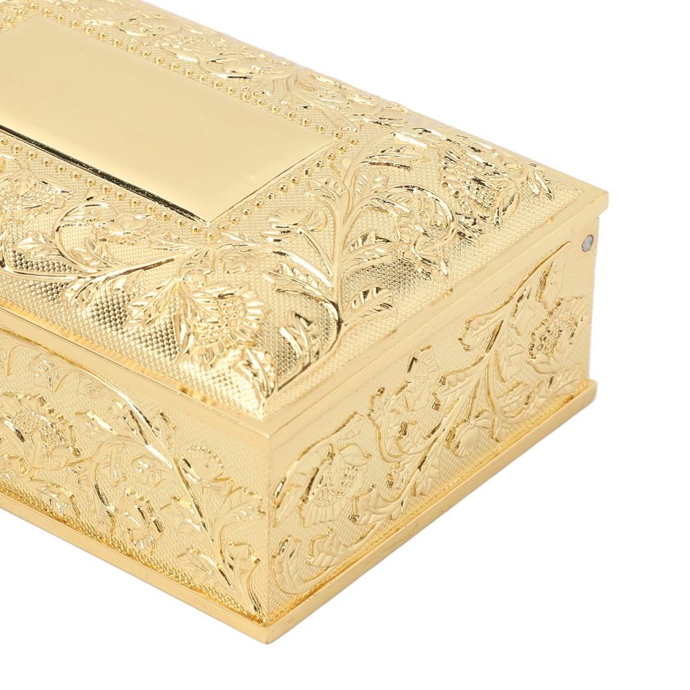 Zinc Alloy Trinket Storage Box Gold Treasure Chest Case Jewelry Boxes Keepsake Box  For Ladies