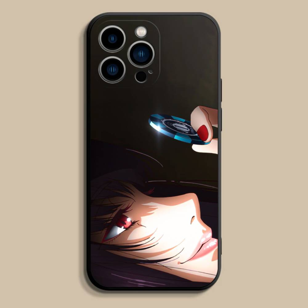 J-Jabami Y-Yumeko Anime Phone Case For iPhone 17,16,15,14,13,12,Pro,Max,Plus,E,SE4,Air,Mini Black Soft Cover