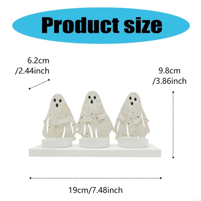 62KD Solid Iron Ghostly Stand Holders for Halloween Themed Celebration