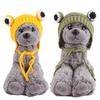 Funny Knitting Hat for Small Dogs Cartoon 3D Big Eyes Puppy Costume Hat Lovely Tiny Top Hat Headgear Cap for Teddydogs