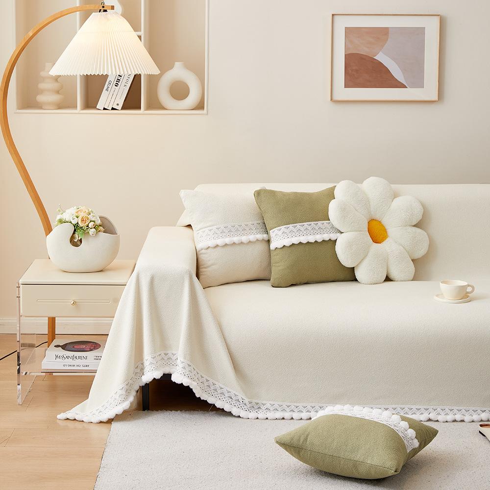 Dust-proof, Simple, Hoop Yarn, Sofa Towel, Full Cover, Universal All-inclusive, Universal and Universal In All Seasons