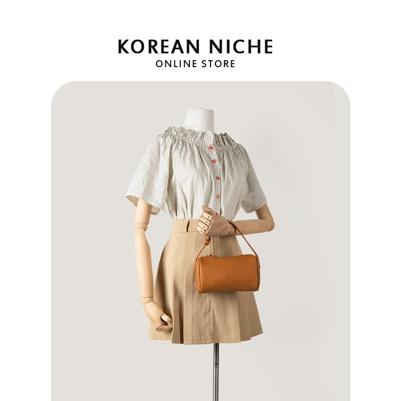 Nuova Borsa a Tracolla Piccola da Donna, di Nicchia, di Alta Gamma, Semplice, Borsa a Spalla, Versatile, Orizzontale, Piccola Borsa Quadrata da Mano