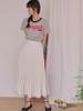 Sorry, Too Much Love Floaty Pleated Lace Skirt_Ivory