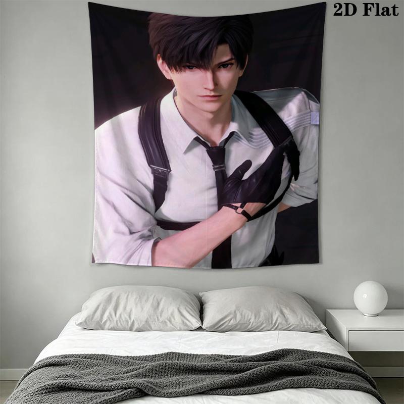Zayne Wall Tapestry Aesthetic Wall Hanging Printed Fabric Blanket Decorative Tapestries for Bedroom Living Room Home Decor