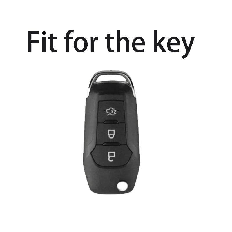 Crystal Tpu Key Case For Ford Figo Mondeo 5 Ecosport Fiesta Mk8 Ranger Fusion Kuga Escort F150 Flip Folding Remote Key Cover Fob