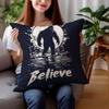 Mysterious Creature Theme Design Printing Pillow Cover Short Plush Suitable Living Rooms Bedrooms Sofas Throw Cushion Cover