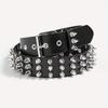1PC Studded Belt Metal Punk Rock Rivet Belts For Women/Men Punk Belt Gothic Belt Accessories For Jeans Pants