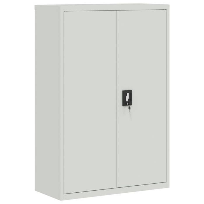 VidaXL Armoire de bureau 90x40x140 cm Acier Gris