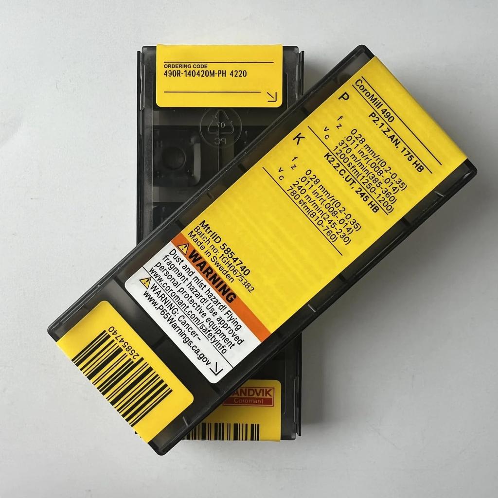 Original Sandvik / 490R-140420M-PH 4220 /CNC lathe carbide blade tool 10 Pcs