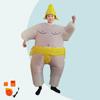 Halloween Inflatable Funny Fat Man Sumo Costume for Parties & Performances