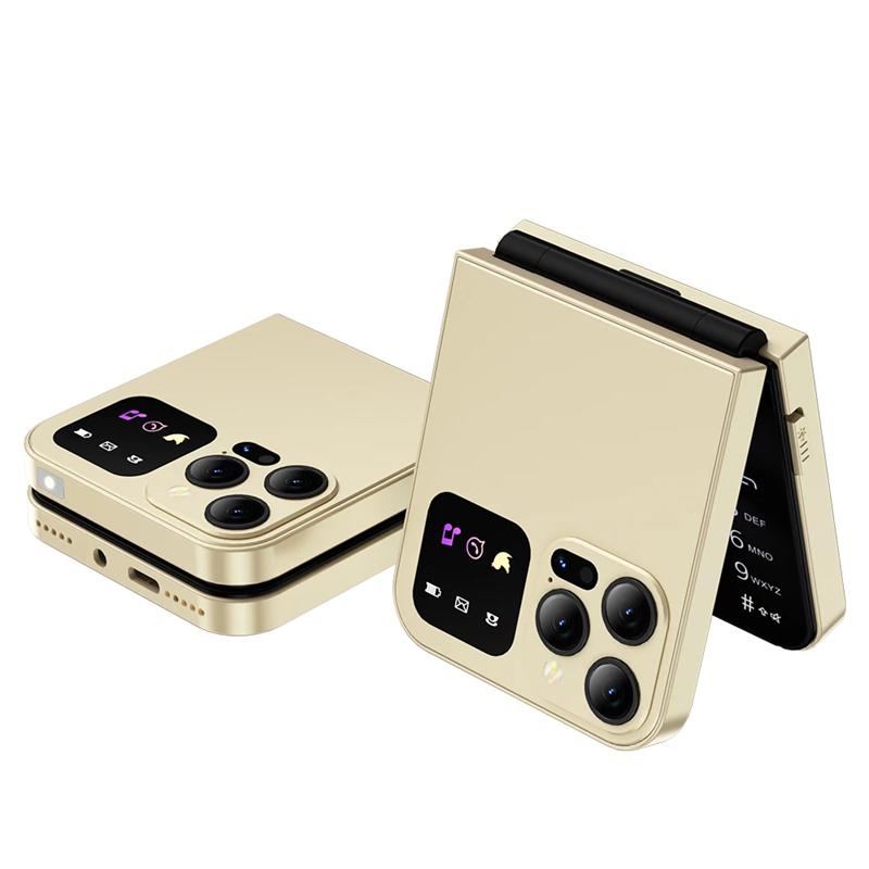 

A50 Pro Телефон-розкладачка Дві SIM-карти GSM Електричний ліхтарик Автоматичний запис дзвінків 2,4-дюймовий екран Складні мобільні телефони Type-C