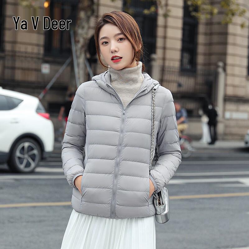Yalu Women's Lightweight Hooded Short Down Jacket