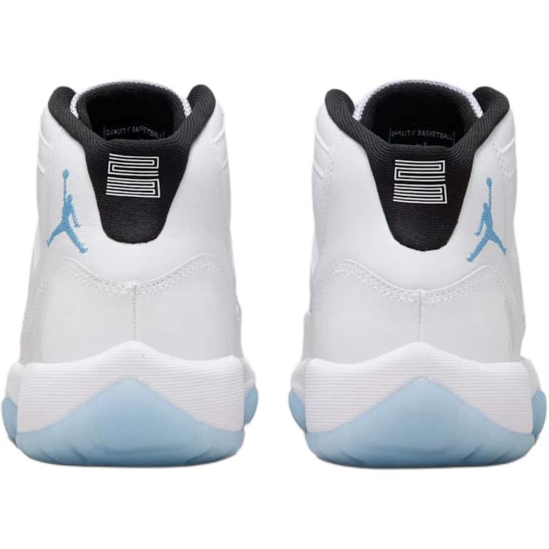 New Jordan Air Jordan 11 Anti Kick Cushioning High Top Children's Basketball Shoes White Teenagers 378038-104