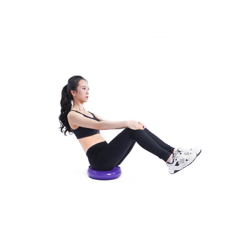PVC Inflatable Yoga Balance Ball Mat Training Mat Cushion Stability Sports Point Massage Mat Ball Elastic Massage Ball Fitness