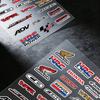 FOR HONDA HRC H WING Reflective Motorcycle Stickers Waterproof Vinyl Decals for Motorbike Helmet Fuel Tank Bike KP5