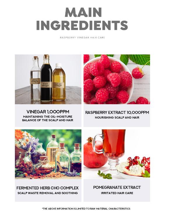 A'PIEU Himbeeressig-Haarshampoo 500 ml