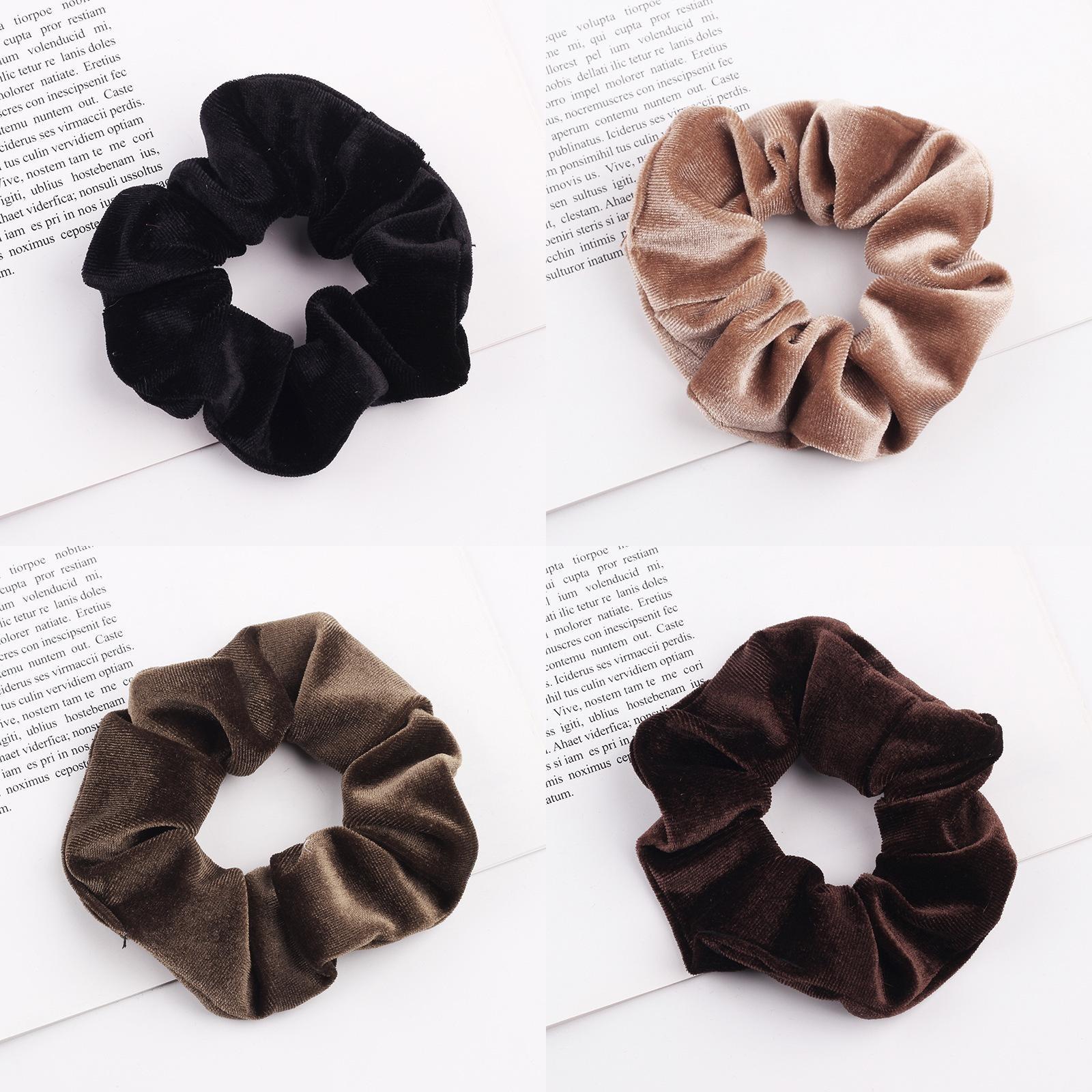 

Fashion Headband Made Of Gold Silk Velvet Hair Loop One Size