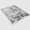 Weihnachts-Grauer Zwerg Flanelldecke - Warm Weich | Ganzjahres-Sofa/Bett/Büro/Reise | Ideale Geschenkdecke
