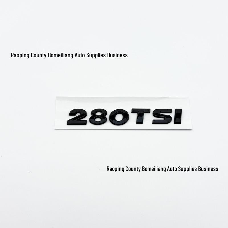 Volkswagen Sagitar 08-22 Black 280TSI Rear Badge and Letter Sticker Set