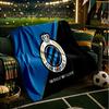Coperta con stemma Club Brugge FC Coperte in flanella Peluche per divano letto Regali per uomini donne Coperta da viaggio per picnic Regali di Natale per tifosi