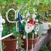 Flowerpot Dwarf Statue Planter Hanging Gnome Figurine Resin Dwarf with Pants Hanging on Branch Ornament for Garden Fence Window Box