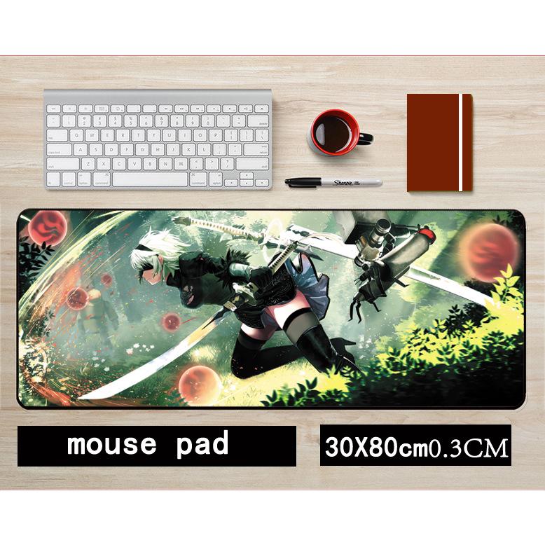 NieR: Automata 2B Non-slip Mouse Pad, 30x80cm Gaming Desk Mat