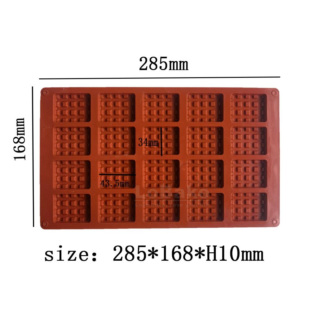 6 18 20 Cavities Round Square Waffle Shape Silicone Cake Mold Ice Moldes Chocolate Fondant Molds DIY Bakery Supplies
