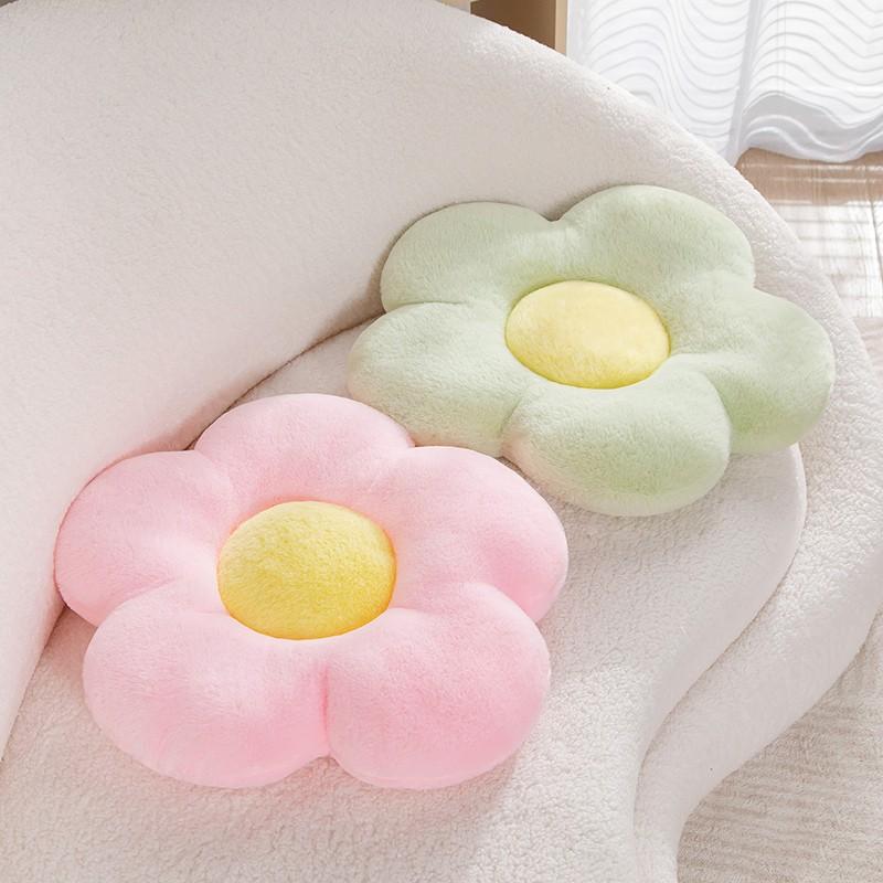Flower Circular Shape Cushion Soft Nap Chair Pillow Ideal for Office Classroom Bedroom Floor Use Winter Thickened Decoration