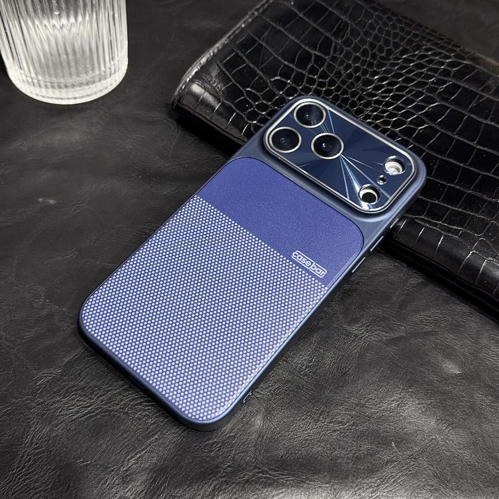 Luxury Matte Non-slip Phone Case For iPhone 17 Air 16 15 14 13 Pro Max Glass Camera Lens Protection Shockproof Protective Cover