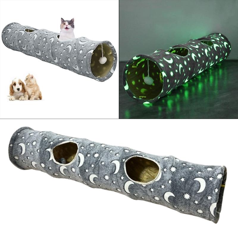 Collapsible Tunnel Tube Pet Cats Toy Durable Hideaway for Ferret Sugar Gliders
