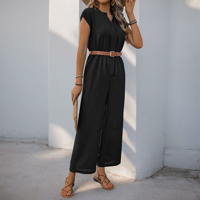 

Модный женский комбинезон Повседневная женская одежда Весна/Лето Модный женский комбинезон Black XL