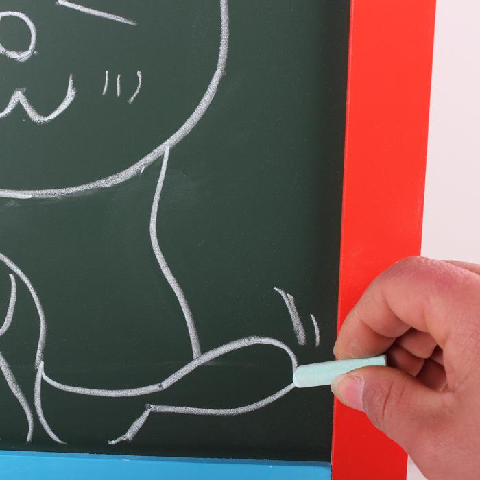 Foldable Double-Sided Magnetic Wooden Easel for Kids - No Installation Needed
